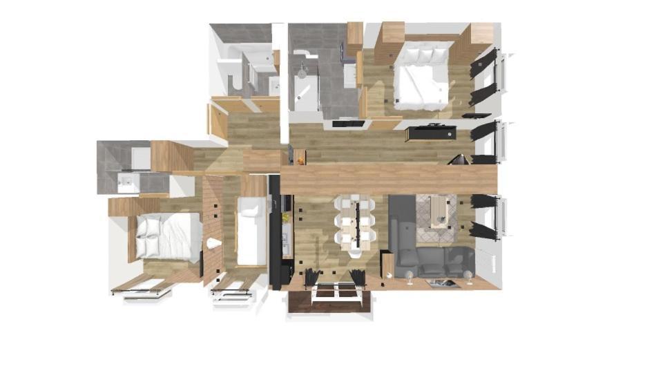 L'Etesy, rénové en 2021, pied des pistes et spa Monginevro Esterno foto